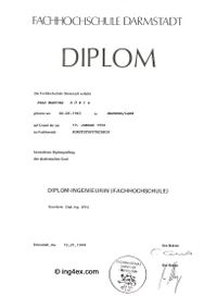 Diplom-Urkunde