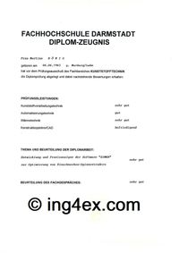 Diplom-Zeugnis